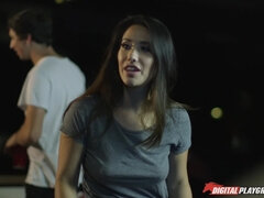 Eva Lovia and Ella Hughes kinky lesbian scene