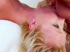 Blonde, Blowjob, College, Facial, Sucking