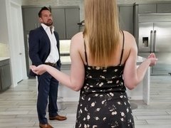 Anal, Culo, Rubia, Polla, Cocina, Afeitado, Apretado, Tetas