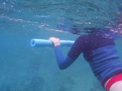 ブロンド, フェラチオ, 彼女, 手コキする, オイル, オーガズム, ハメ撮り, 公共