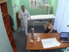 Arschlecken, Arzt, Hundestellung, Fingern, Lecken, Krankenschwester, Büro, Uniform