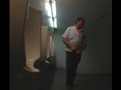 Grosser schwanz, Papi, Schwul, Handjob, Masturbation, Im freien, Öffentlich, Spanner