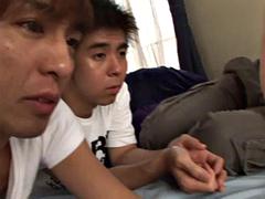 Asiatique, Sucer une bite, Éjaculation interne, Groupe, Hard, Enceinte
