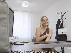 Leie, Vorstellungsgespräch, Vollbusig, Europäisch, Hd, Ungarisch, Geld, Titten