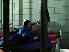 美女, デカパイ, レズビアン, なめる