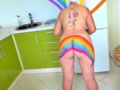 アナル, お尻, デカ尻, 母, 義母