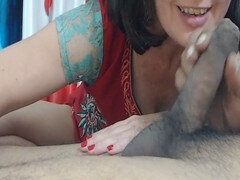 Amateur, Big cock, Black, Girlfriend, Handjob, Homemade, Indian, Milf