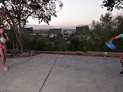 Babes, Big tits, Brunette, Couple, Kissing, Lesbian