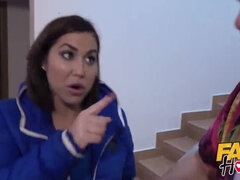 Fake Hostel Parody: Busty Brunette Backpacker Gets Wild with Steve Q & Heidi Van Horny - Big Tits, Squirt & Deep Throat