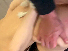 Cum slut, rope bondage, cant move bondage