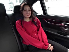 アジア人, 美女, 美人, デカパイ, フェラチオ, 車, インド人, ティーン