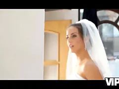 Braut, Kleid, Hd, Absätze, Schreiend, Rasiert, Strümpfe, Titten