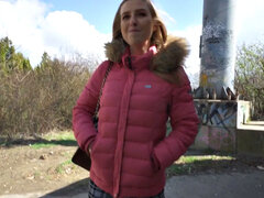 Rubia, Estilo perrito, Dinero, Tetas naturales, Al aire libre, Pov, Realidad, Adolescente