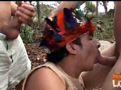 Polla, Gay, Grupo, Indio, Al aire libre