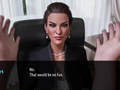 Mrs Richardson Big Tits Blowjob Gameplay Part 1 - MILF School Principal Office Fuck