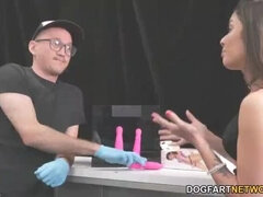 Vanessa Vega Takes BBC at Gloryhole - Anal & Deep Throat Action