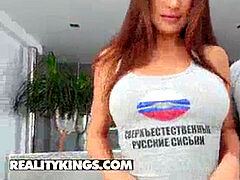 Big tits, Blowjob, Brunette, European, Russian