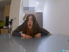 デカ尻, デカパイ, イマラチオ, バック, Hd, 自家製, キッチン, ラフ