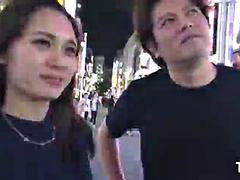 素人, アジア人, フェラチオ, 彼氏, 汚れた　, 日本人, 韓国人, 三人