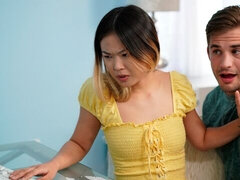 Asiático, Corridas, Polla, Pajear, Interracial, Falda, Adolescente, Tetas