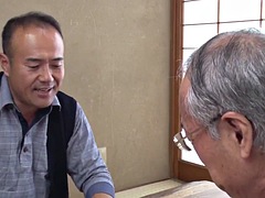 フェラチオ, 茶髪の, 中出し, グループ, 手コキする, 日本人, 淫乱熟女, ハメ撮り