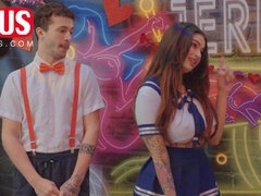 Amerikanisch, Grosser arsch, Blasen, Handjob, Orgasmus, Muschi, Tittenfick