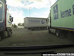 素人, ビッチ, フェラチオ, 車, チェコ, 自家製, ヤリマン, のぞき