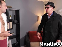 舐める尻, デカチン, ブロンド, フェラチオ, チン, ゲイ, シゴき, 長身