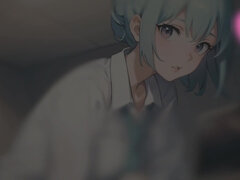 デカパイ, フェラチオ, ぶっかけ, エロティック, 女, 公共, 一人, スチュワーデス