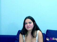 19yo college babe, NAKED IN THE STREET and getting fucked!