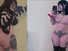 デカ尻, デカチン, フェラチオ, 巨乳な, チン, デブ, 自家製, オッパイの