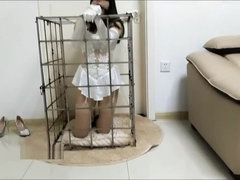 Chinese Bride Bondage in Cage