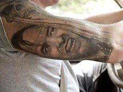 Morena, Lesbiana, Tatuaje, Tetas