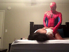 ebony Spiderman boinks Big-Booty black bitch in Sex-Tape