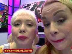 Блондинки, Минет, Семяизвержение, Смазливые, Член, Сперма на лице, Милф, Писсинг