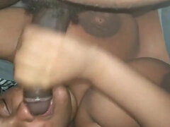 デカパイ, 巨乳な, イマラチオ, 黒人, 自家製, 母, 乳首, オッパイの