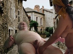 アスtoマウス, デカ尻, 黒人, カップル, 手コキする, マッサージ, アウトドア, 公共