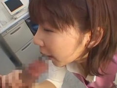 Incredible Japanese sexretary getting sperm blast on her face