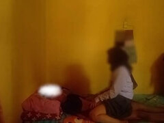 Asiatique, Mixte, Éjaculation interne, Petite amie, Chatte, Adolescente, Serré, Oncle