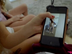 Blasen, Braunhaarige, Lecken, Orgasmus, Zierlich, Pov, Muschi, Schwestern