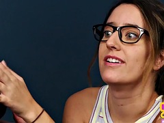 Leie, Grosser schwanz, Blasen, Cfnm, Handjob, Masturbation, Zopf, Ablutschen