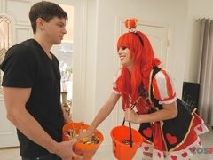 Ass, Big ass, Blowjob, Doggystyle, Girlfriend, Handjob, Redhead, Teen