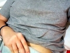 Ca minou, Collège université, Masturbation, Petite femme, Chatte, Solo, Jarretelles