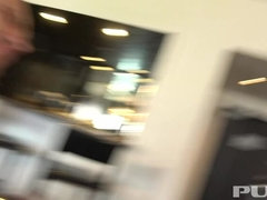 Grosse titten, Blondine, Auto, Spermaladung, Hundestellung, Hardcore, Hotel, Milf