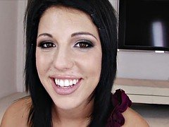 Hot Brunette Takes Care Of Dick