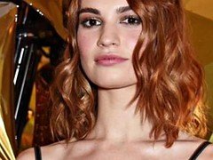 Lily James jerk off challenge