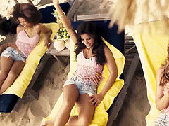 アナル, ビーチ, ブラジル, 口内発射, ダブル開発, Hd, オージー, プール