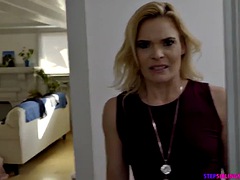 Rubia, Mamada, Atrapados, Masturbación, Mamá, Pov, Ducha, Adolescente
