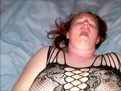 Fishnet Blowjob ang My first rectal internal ejaculation