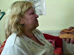 Oma, Riesig, Reif, Milf, Realität, Ehefrau